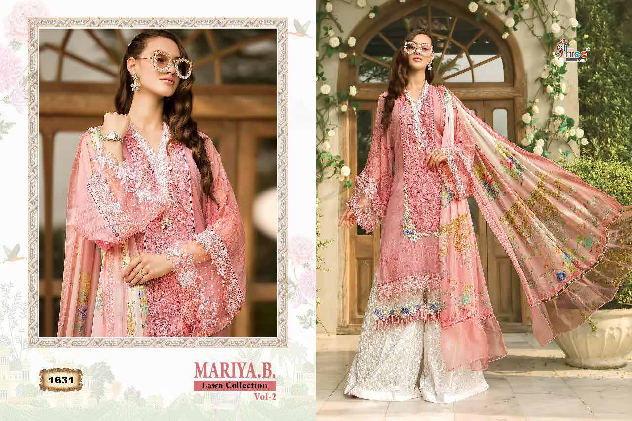 Shree Fabs Maria B Lawn Vol 2 Embroidery Pakistani Suits Shree Fabs Maria B Lawn Vol 2 Embroidery Pakistani Suits